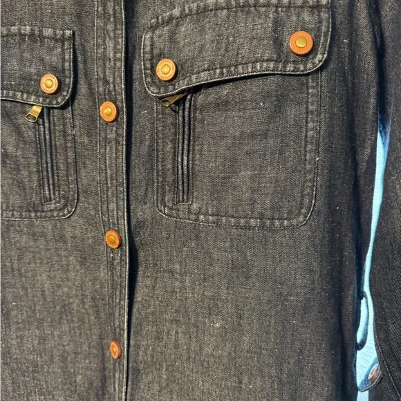 Lauren Ralph Lauren 6 Denim Shirt Dress Midi Shift Sheath Knee Lengths W/Belt - Picture 3 of 13